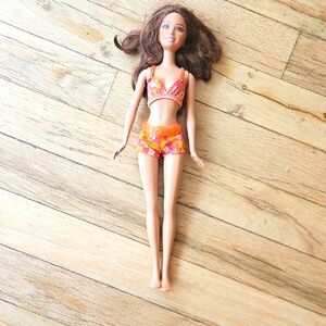 Barbie Bath Play Fun Teresa Doll in Orange Print Bikini